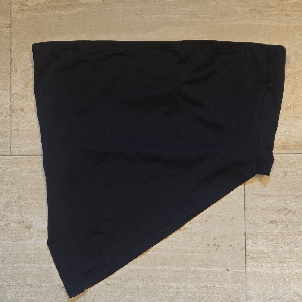 New Princess Polly Koslo Eco Nylon Bolero Black Asymmetrical Top